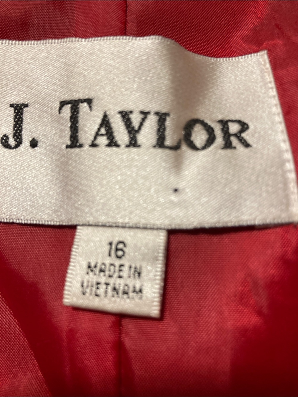 J. Taylor Red Paisley Jacket‎ 16 - Picture 2 of 4